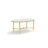 Bordeaux Gold Metal Faux Marble Top Oval Coffee Table