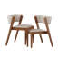 Ensemble 3 pièces de table et chaises en bois massif-273966779