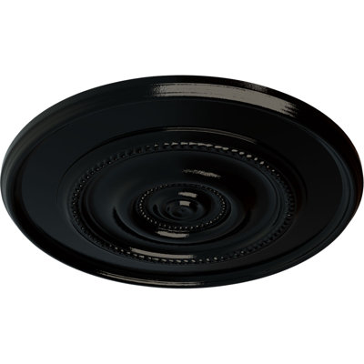 Médaillon de plafond Endurathane Tellson, DE 30 5/8 po x P 2 1/2 po (convient aux auvents jusqu'à 6 3/4 po), fini de rêve de minuit peint à la main