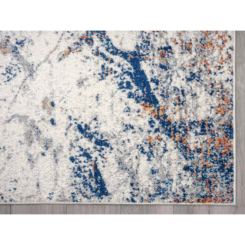 Zioutas Abstract Indoor Rug, Rectangle 7' 9" x 10' 2"
