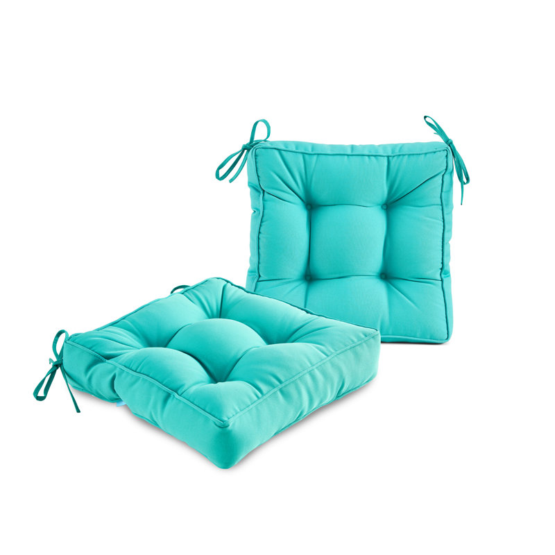 Coussin de siège d'intérieur / d'extérieur, Turquoise