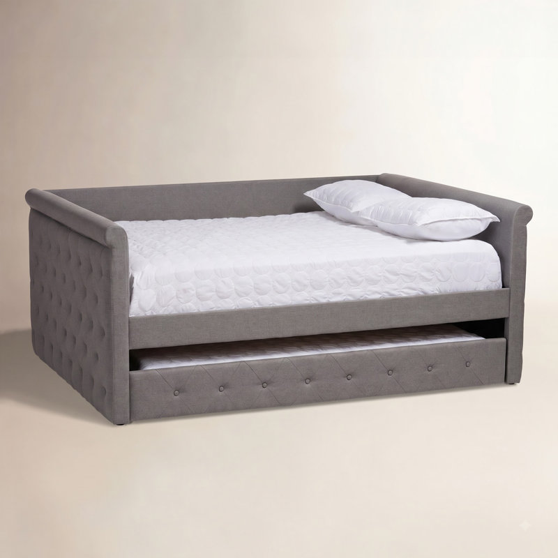 Samitha Upholstered Daybed, Full, Gray
