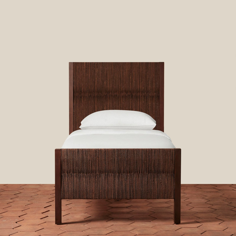 Textura Bed in Dark Brown, Twin