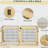 6-Panel Folding Dog,Wooden Pet Gate