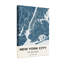 Impression de motif de carte de la ville de New York-695339151