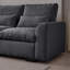 Chenille de 114,5 po avec housse réversible, porte-gobelet et rembourrage en mousse en L-1182200488-1182200494