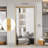 32*70Inch Full-Body Floor Mirror With Artificial Wood Frame, Elegant Design And Durability, A Must-Have For Bedrooms, Clothing Stores And Salons