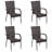 Lawenda Square 4 - Person Dining Set-1883994148