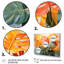 «Orange Green Tropical Plants I» sur toile-2072477810-2072477773