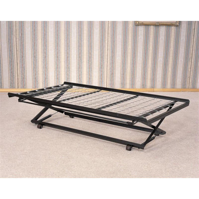 Ethan Twin Pop Up Trundle Bed with Rollers by Symple Stuff
