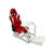 Simulateur GTR GTA-BLK-S105LWHTRD Modèle noir GTA avec siège de course blanc / rouge et simulateur de conduite-61712213