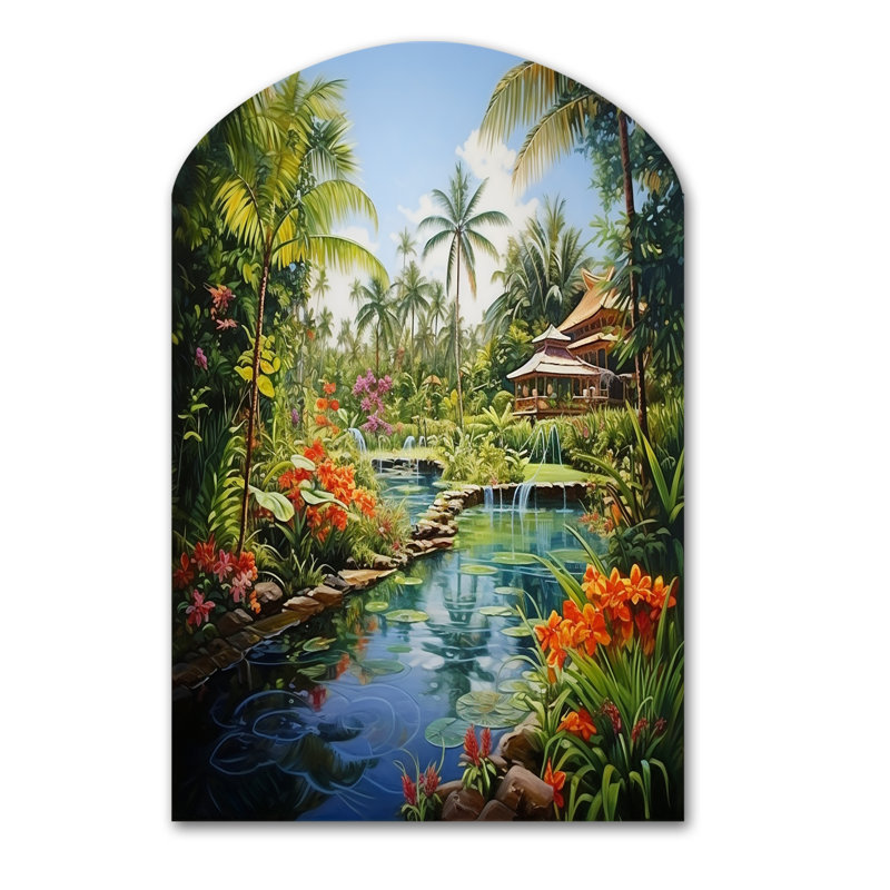 Cooperstein - Art asiatique asymétrique, art mural en métal, H 43 po x l 33 po