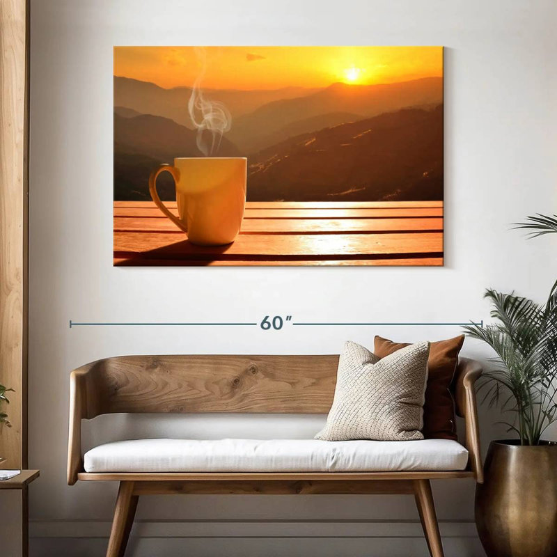 Yarlin Sunset Coffee, 32" H x 48" W