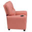 Contemporary Kids Recliner with Cup Holder-1550057895