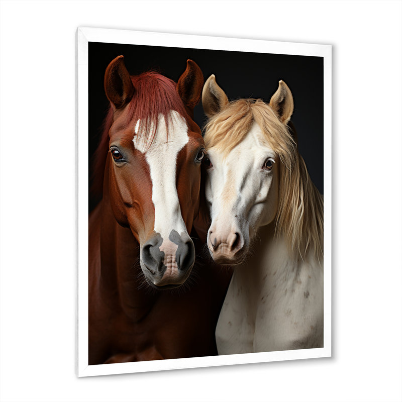 Bergstein blanc et brun Bergstein - impression, Cadre photo blanc, H 40 po x l 30 po x P 1,5 po