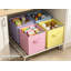 Ensemble de 6 cubes de rangement 11 pouces en tissu - Bacs pliables robustes avec poignées, paniers pliables pour organiser vêtements, jouets, livres et tablettes - Polypropylène non tissé, multicolore pastel