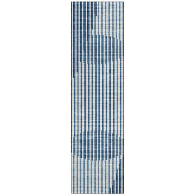 Elowen Blue Washable Indoor-Outdoor Rug - 