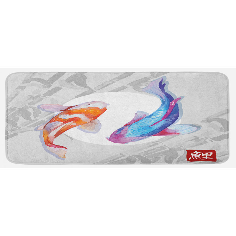 Tapis de cuisine koi fish