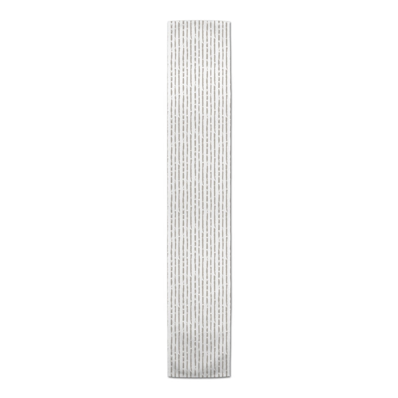 Chemin de table Conswella, Gris clair, P 16 po x L 72 po