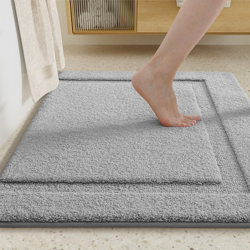 Sandnes Bath Rug, Light Gray, 60" L x 24" W