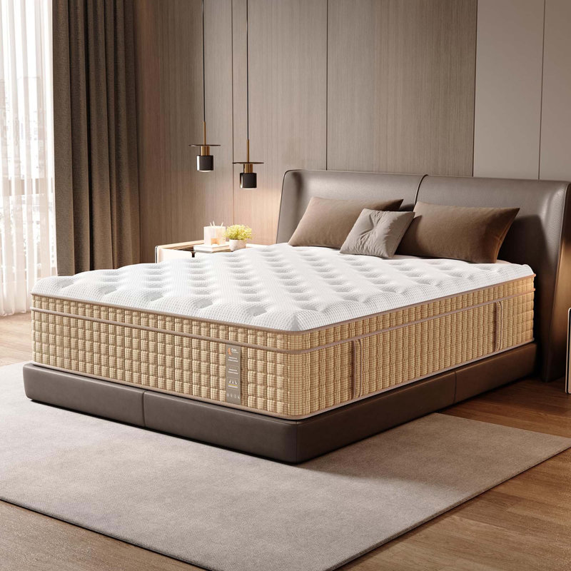 14" Cooling Gel Memory Foam Hybrid Mattress with Breathable Fiberglass-Free Design for Enhanced Comfort and Support, King
