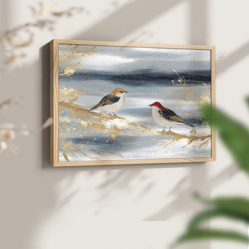 Chirstmas Art-CCLXVI -Framed Print - Restickable, Naturel, H 16 po x l 20 po