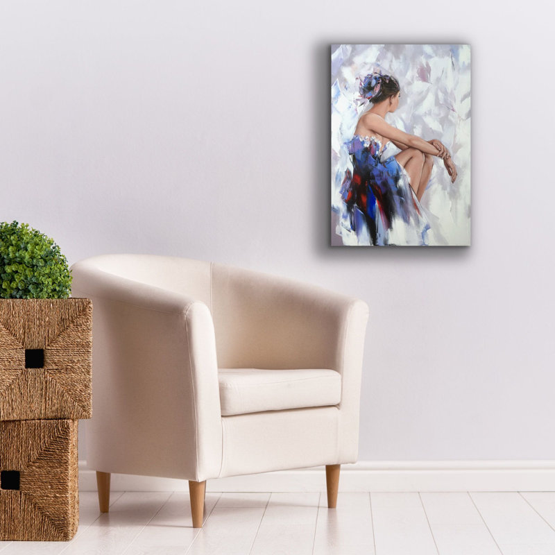 «Be derrière le miroir 2» par Alexander Gunin, art mural sur toile, H 26 po x l 18 po x P 1,25 po