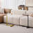 White C-Shaped Side Table, Small Sofa Table For Cough, Bederoom-101087273