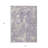 3' X 5' Lavender And Ivory Abstract Washable Indoor Outdoor Area Rug