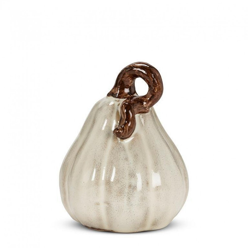 Small Ivory Pumpkin Figurine