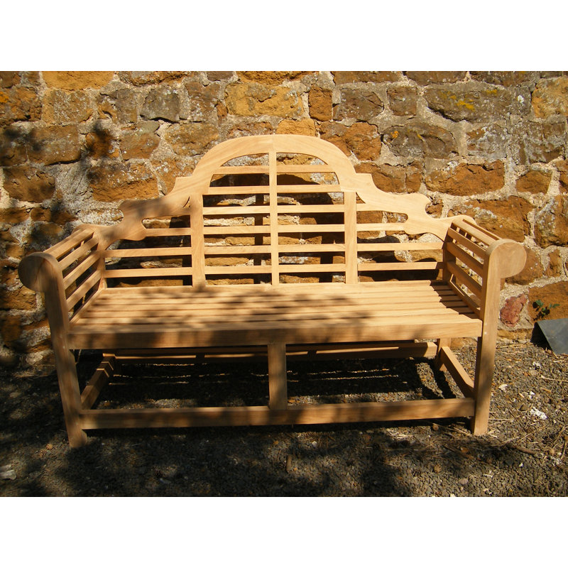 Emilee Solid Wood Teak Outdoor Bench