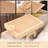 Bamboo Couch Arm Table With 360° Rotating Phone Holder & Hidden Storage Box,Non-Slip Sofa Arm Tray Fits Narrow And Sectional Sofa,Adjustable Armrest Tray Table For Couch