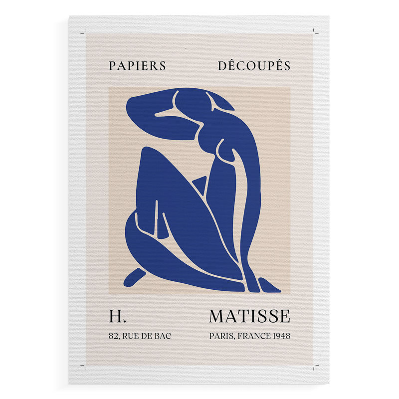Matisse CLXVII, reproduction encadrée - reproduction de toile seulement - non encadrée, H 27 po x l 18 po