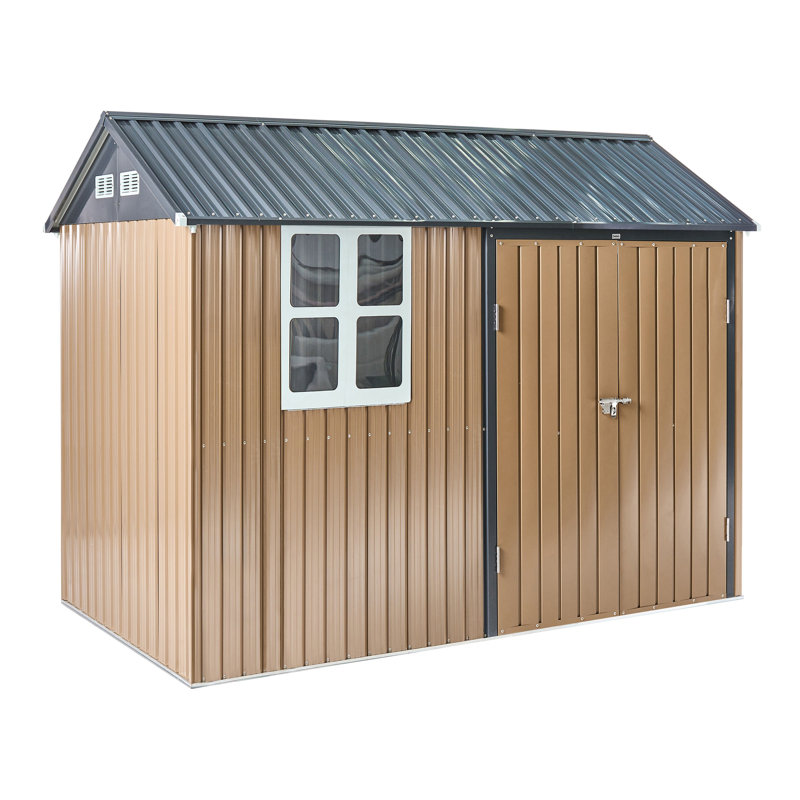 Garden Shed NOCCIANO 313 cm 220 cm Brown