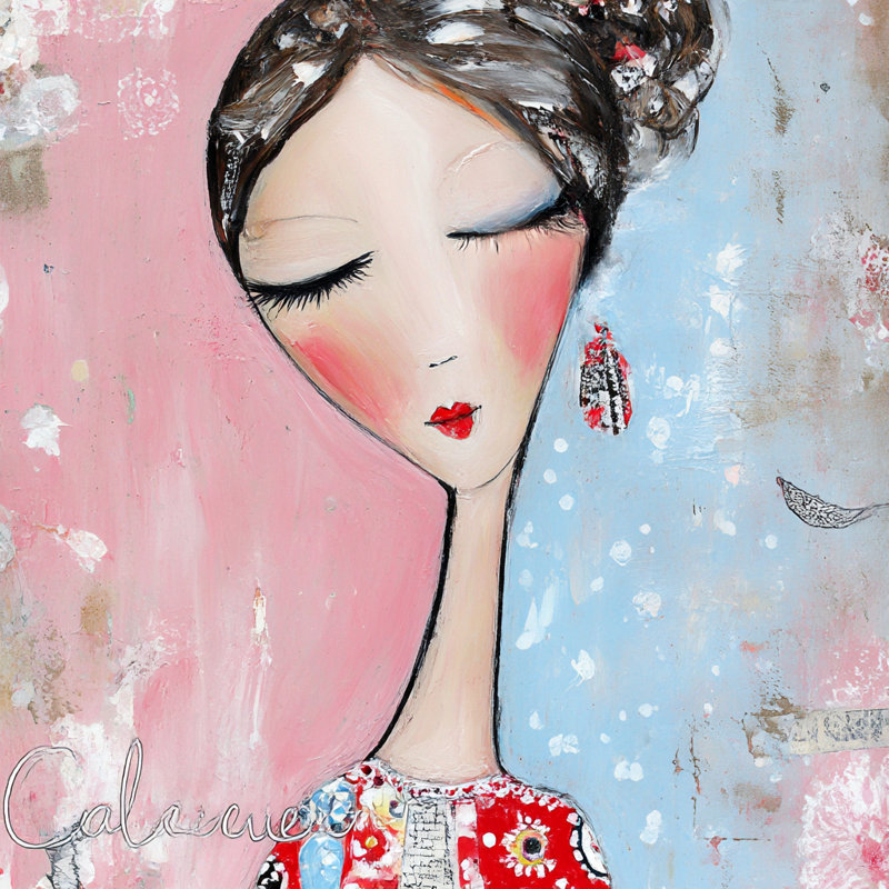 «Silent Grace», art mural sur toile tendue, L 40 po x H 40 po x P 1,5 po
