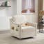 Confortable salon et hôtel moderne en bois et tissu avec chaise pivotante USB