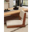 Chaise de sol pliante japonaise avec support de dossier pour la méditation, les sièges de tatami et les baies vitrées - noyer
