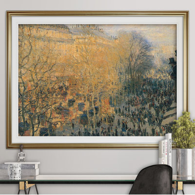 « carnaval boulevard » par claude monet, reproduction de peinture à l’huile