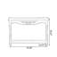 Console rectangulaire en bois massif blanc