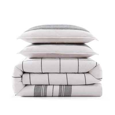 Tommy Hilfiger Brooklyn Heights Stripe Cotton Beige Comforter Set