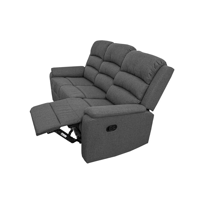 Mobilier de salon Burlap, Gris foncé