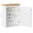 Latitude Run® Bathroom Wall Mount Storage Cabinet Single Door with Adjustable Shelf White and Gray-1022425428