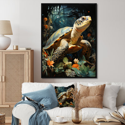 «Turtle Tranquility In The Ocean III», reproduction d'art sur toile