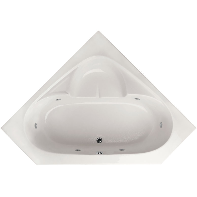 Builder 5959 59'' L Whirlpool Bathtub, White