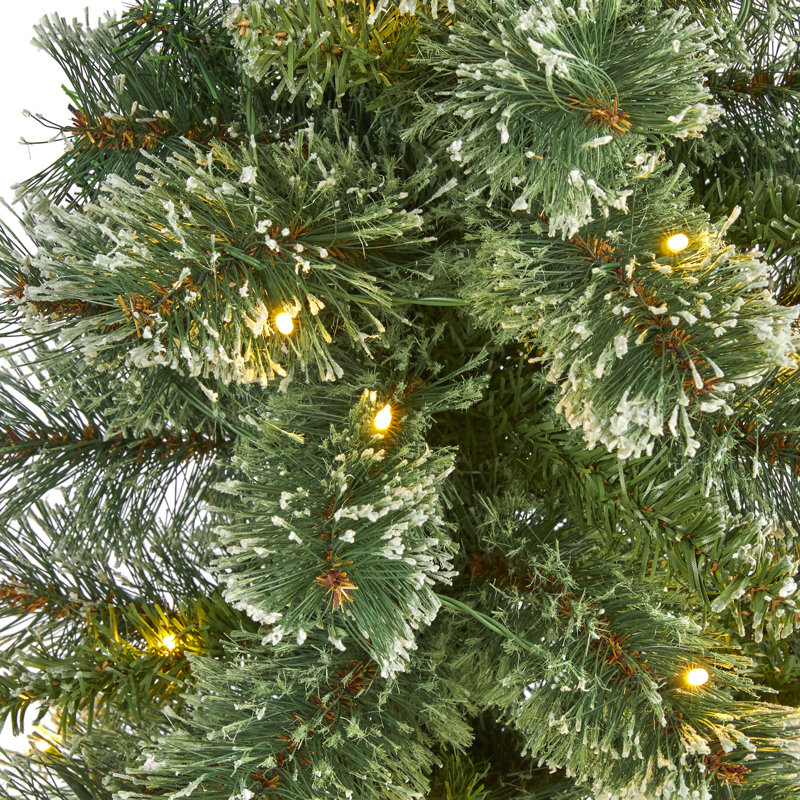 Lighted Artificial Christmas Tree, 7' H