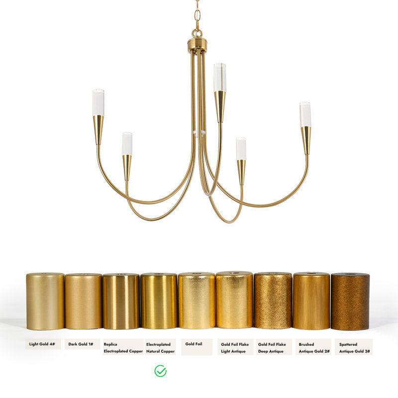 Chrispen 5-Light Candle Style Empire LED Chandelier
