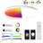 RGB Smart LED Ceiling Light 2700-6500K Dimmable 50W Colour Changing Flush Mount