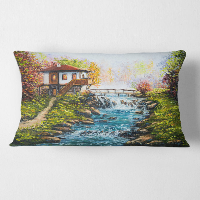 Housse et insert de coussin rectangulaire bulgare House and River