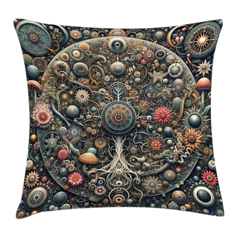Hippie Pillow Cover, Square, 26"H x 26"W