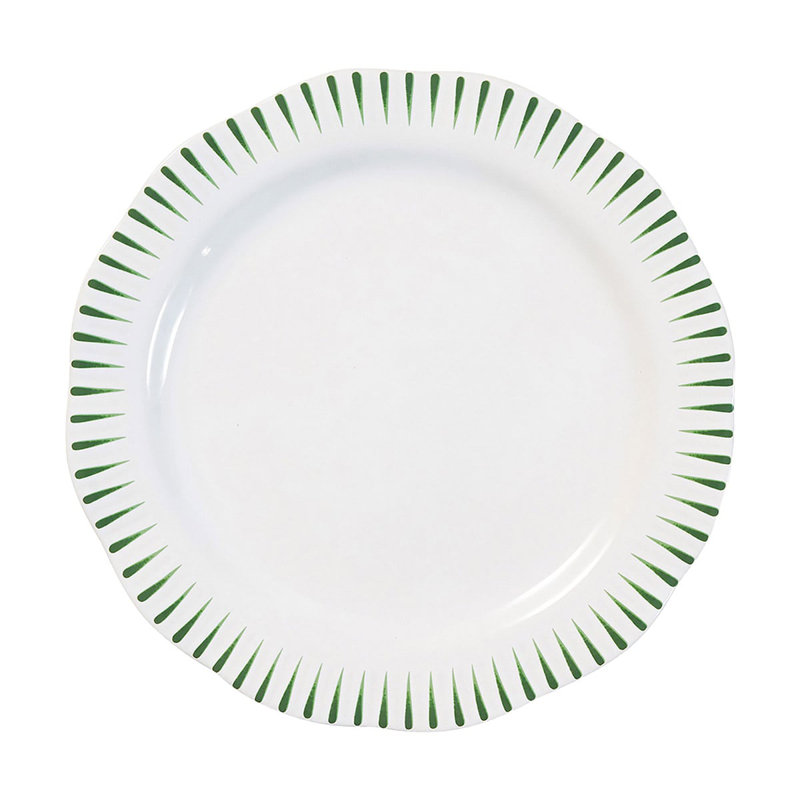 Sitio Stripe 16 - Piece Place Setting - Service for 4, Basil
